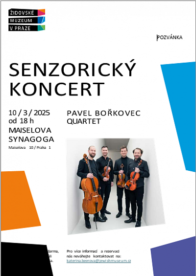 SENZORICKÝ KONCERT V ŽIDOVSKÉM MUZEU V PRAZE