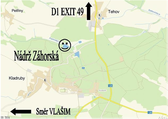 Příjezdová mapka Příjezdová mapka