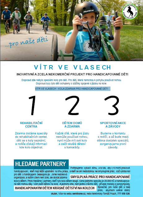 Leták akce Vítr ve vlasech Leták akce Vítr ve vlasech